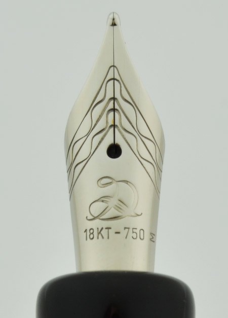 Delta 366 Fountain Pen - Translucent Tortoise Amber, Chrome Trim